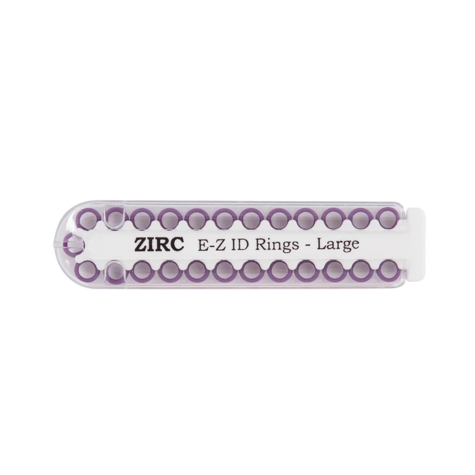 Zirc E-Z ID Instrument Rings, Large, 1/4", Plum, Refill Pack of 25, 70Z200-E thumbnail 2