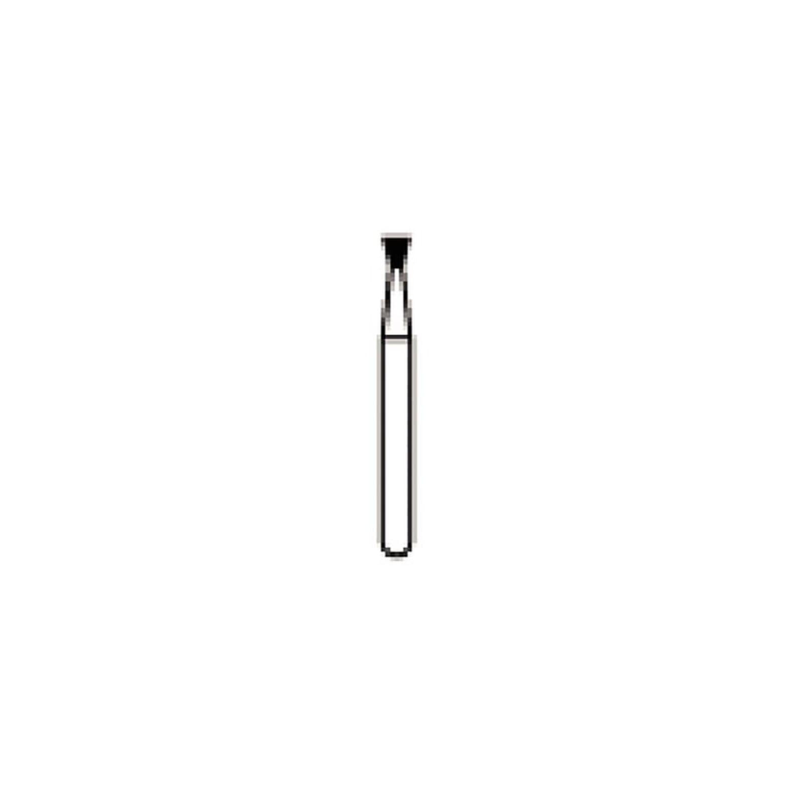 NTI HP Diamond Bur, Medium Grit, Inverted Cone, #805-023, M805-023HP, 2.3 mm Diameter, 2.0 mm Length, Gray, 1/Pk thumbnail 2