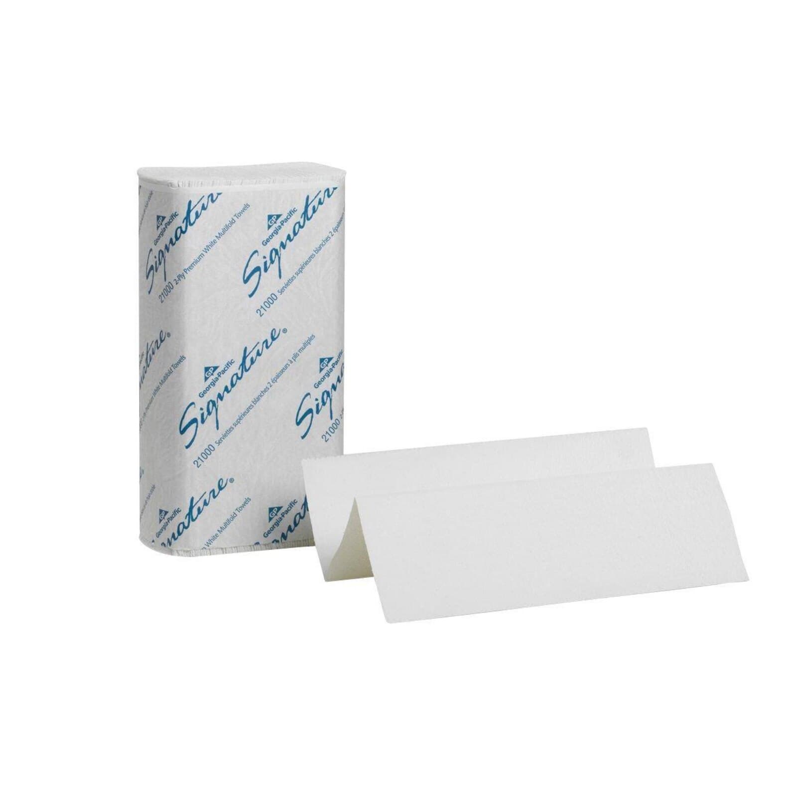 Georgia-Pacific Signature Premium C-Fold Paper Towels, 2-Ply, White, 10.1" x 13.2", 1440/Case (23000) thumbnail 2
