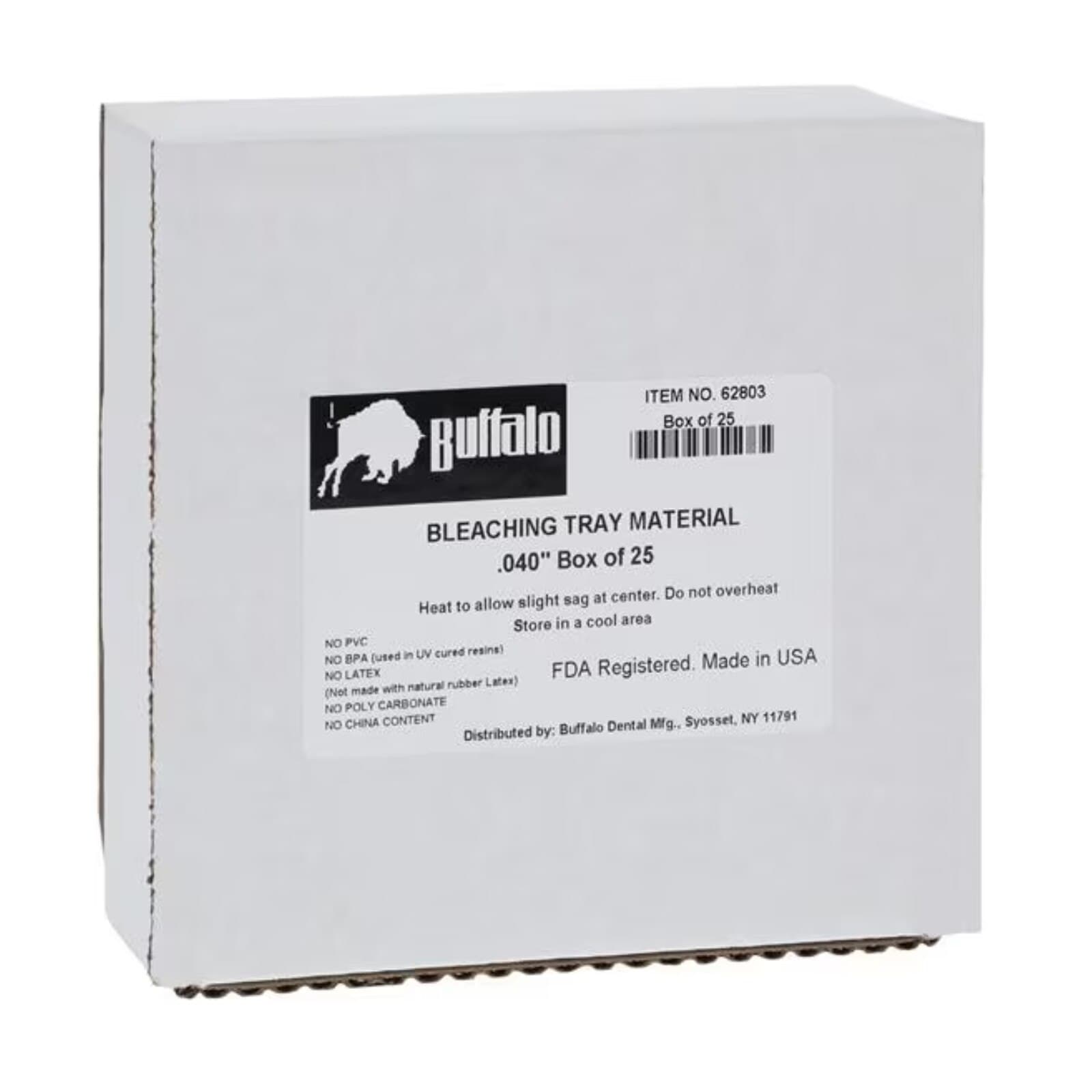 Buffalo Dental Bleaching Tray Material, .040" Clear Soft EVA Sheets, 5" x 5", 25/Box, 62803 thumbnail 4