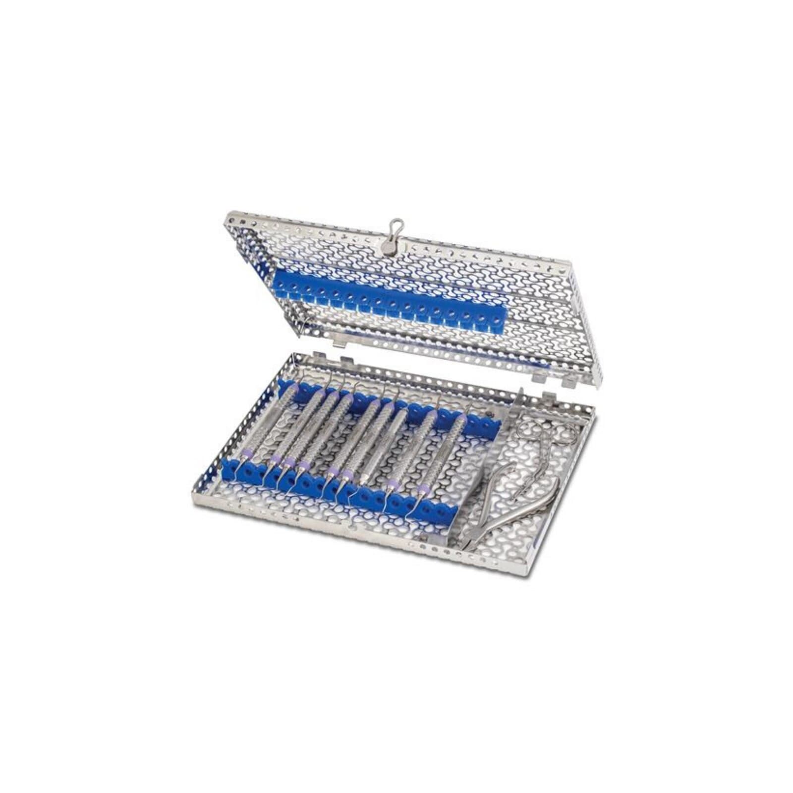Hu-Friedy IMS Infinity Series Oral Surgery Cassette, Blue, 14.5" x 1.25" x 8", IMNOS8 thumbnail 2