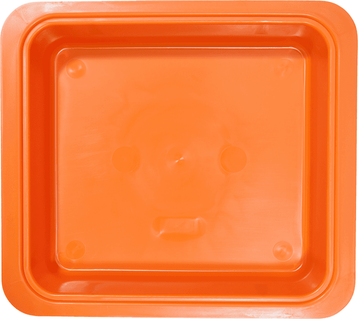 Zirc Procedure Tub Only, Neon Orange, 12-1/4" x 10-7/8" x 2-3/4", 20Z463-Q thumbnail 3