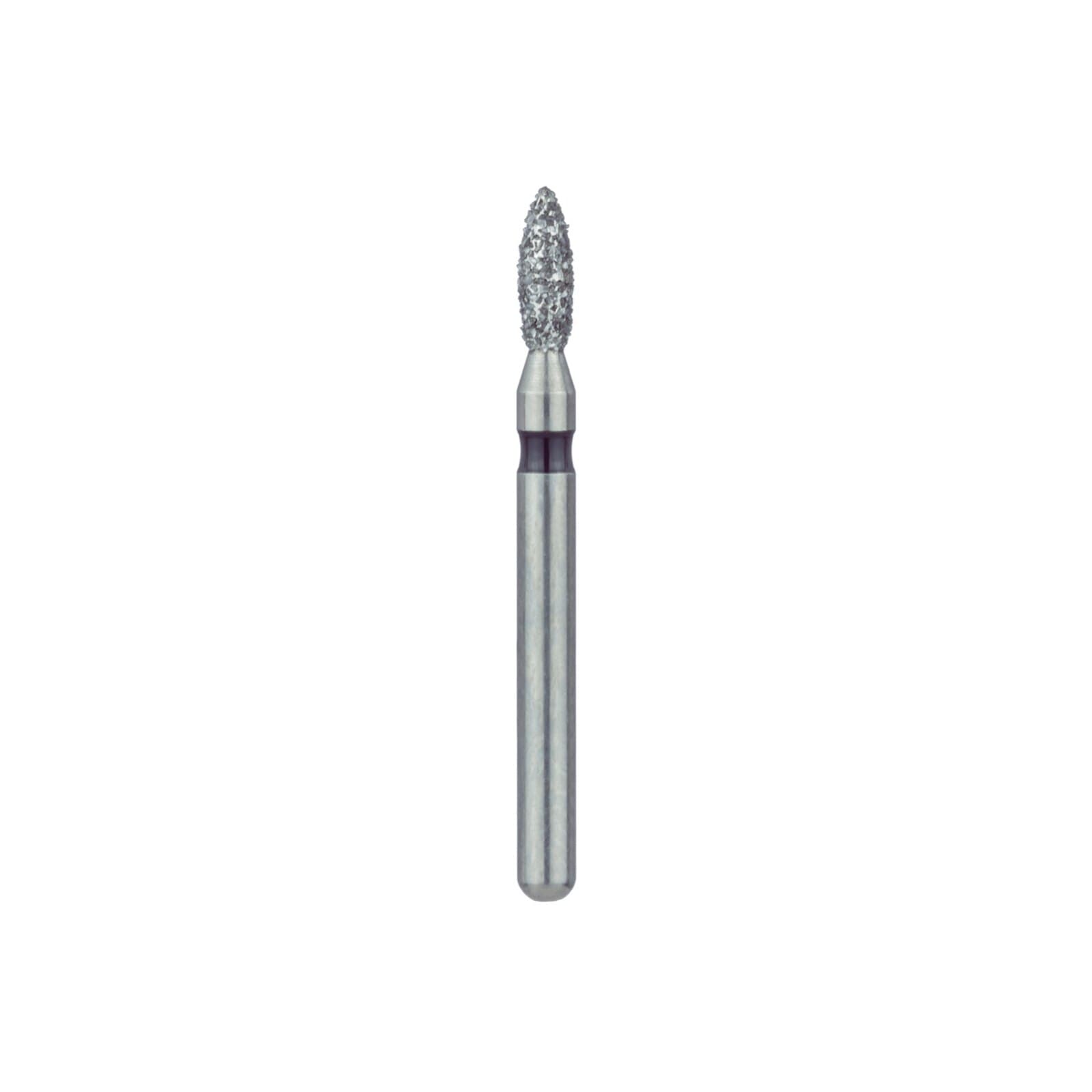 Meisinger 831H-016-FG Super Coarse Diamond Bur, Pointed Football, Friction Grip, 1.6 mm Head, 5/Pk thumbnail 3