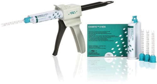 GC America Exabite II NDS VPS Bite Registration Creme, Fast Set, Aqua, 48 mL Cartridge, 2-Pack, 132412 thumbnail 2