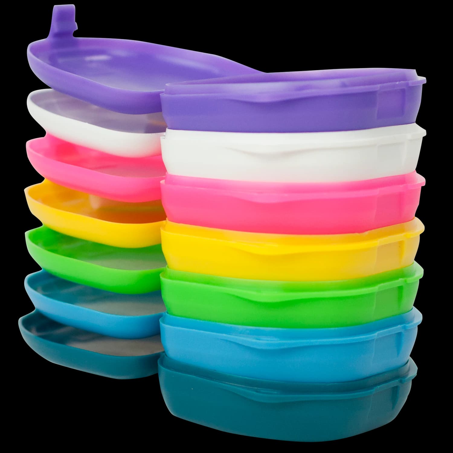 Zirc Retainer Box, 1" Deep, Neon Blue, 12/Pack, 25R500N thumbnail 4