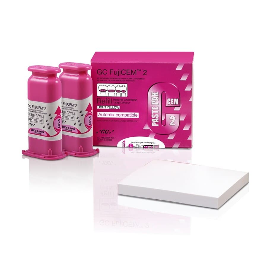 GC FujiCEM 2 Glass Ionomer Luting Cement, Automix Paste Pak Refill, 7.2 mL / 13.3 g Cartridges, 2/Pk, 441002 thumbnail 9