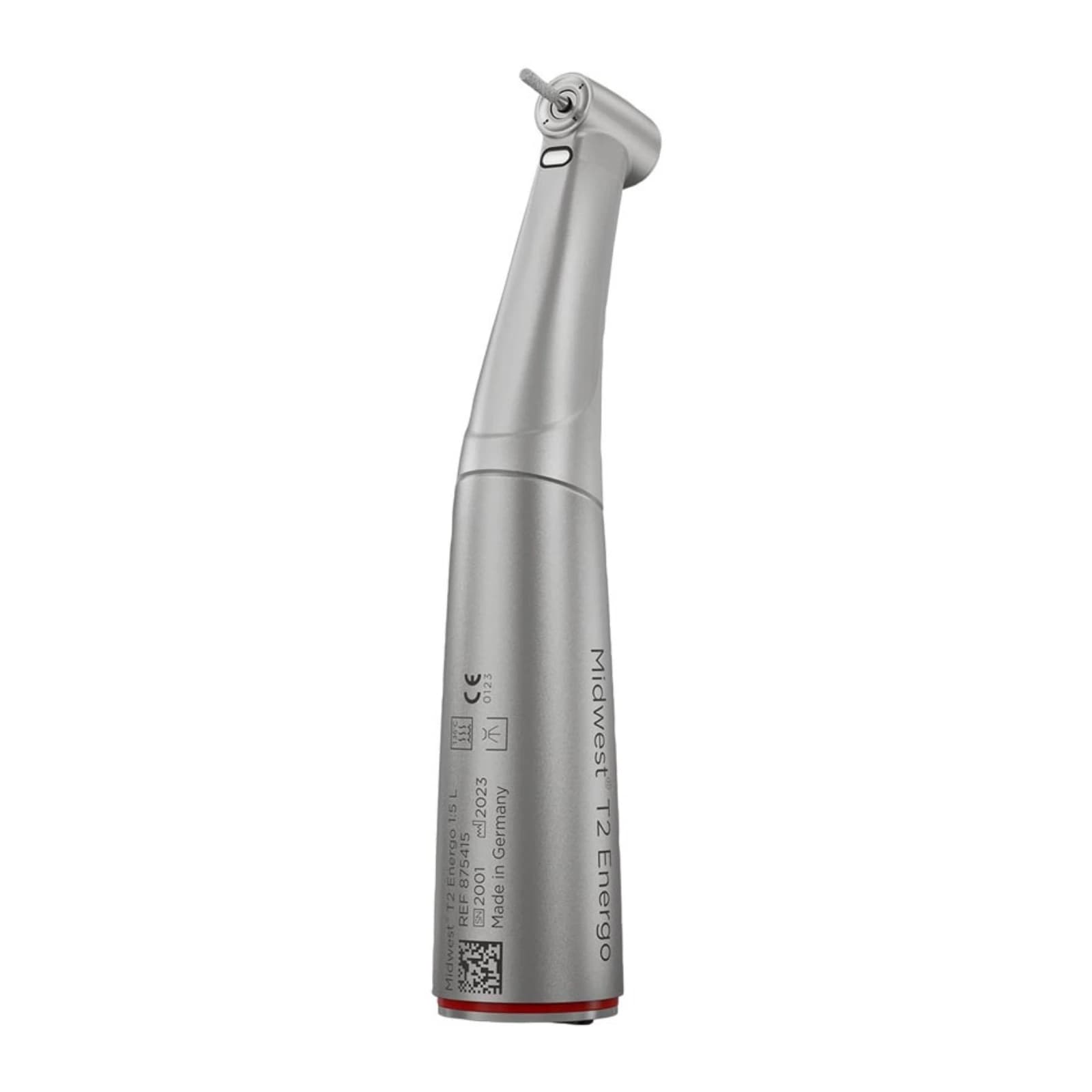 Midwest T2 Energo 1:1 L Electric Handpiece Attachment, Stainless Steel, Autochuck, Fiber Optic, 875420 thumbnail 2