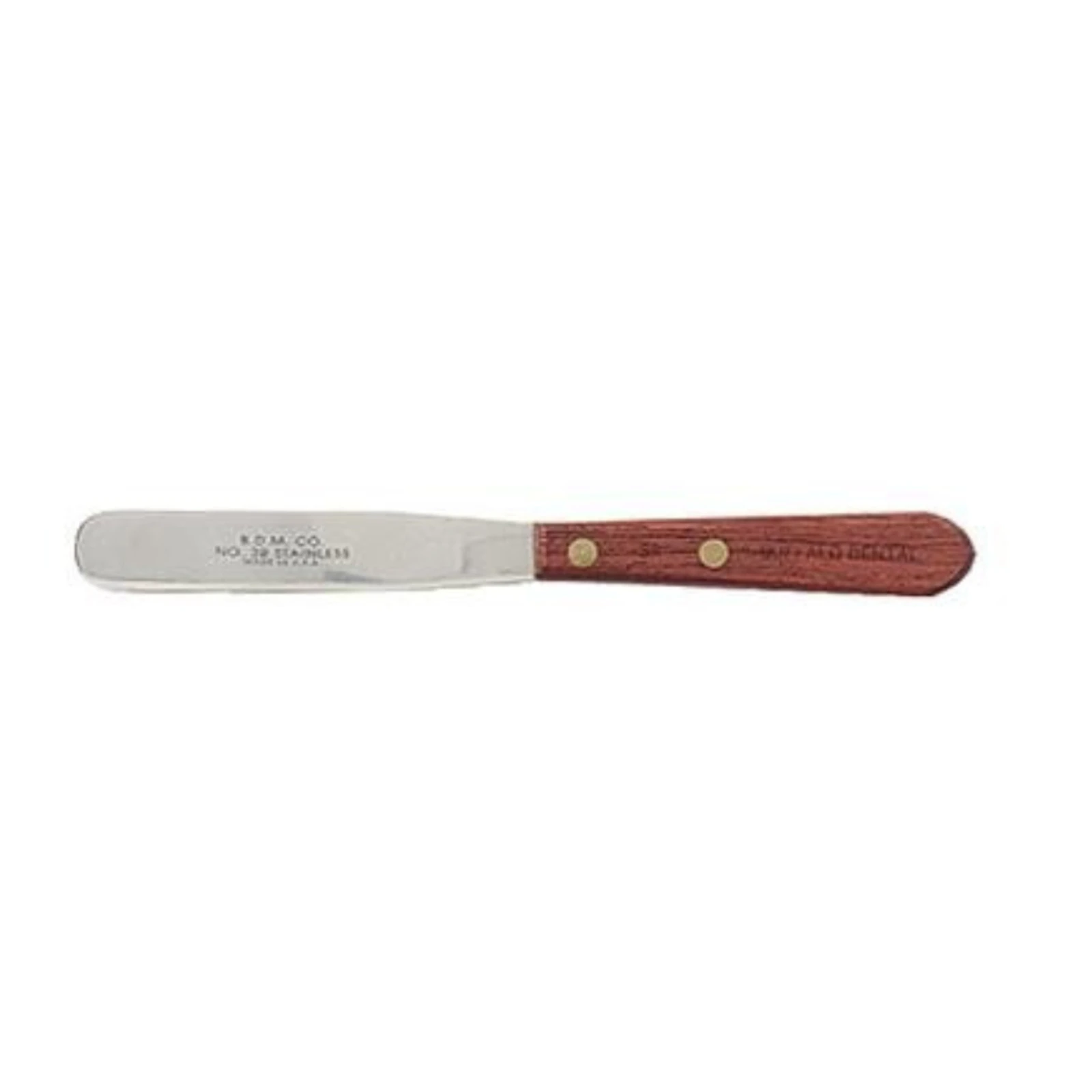 Buffalo Dental #3R Plaster Spatula, 4" Stiff Stainless Steel Blade, Rosewood Handle, 79350 - Spatula – 3R Stiff, 4" Blade, Rosewood Handle - Spatula – 3R Stiff, 4" Blade, Rosewood Handle - Image 1