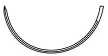Look Plain Gut Absorbable Suture, 3-0, 18", C-31 Reverse Cutting Needle, 1/2 Circle, 24 mm, Beige, 12/Box, 594B thumbnail 10