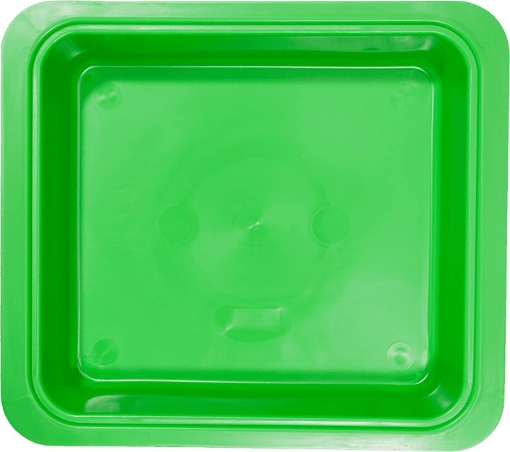 Zirc Procedure Tub Only, Neon Green, 12-1/4" x 10-7/8" x 2-3/4", 20Z463-P thumbnail 4