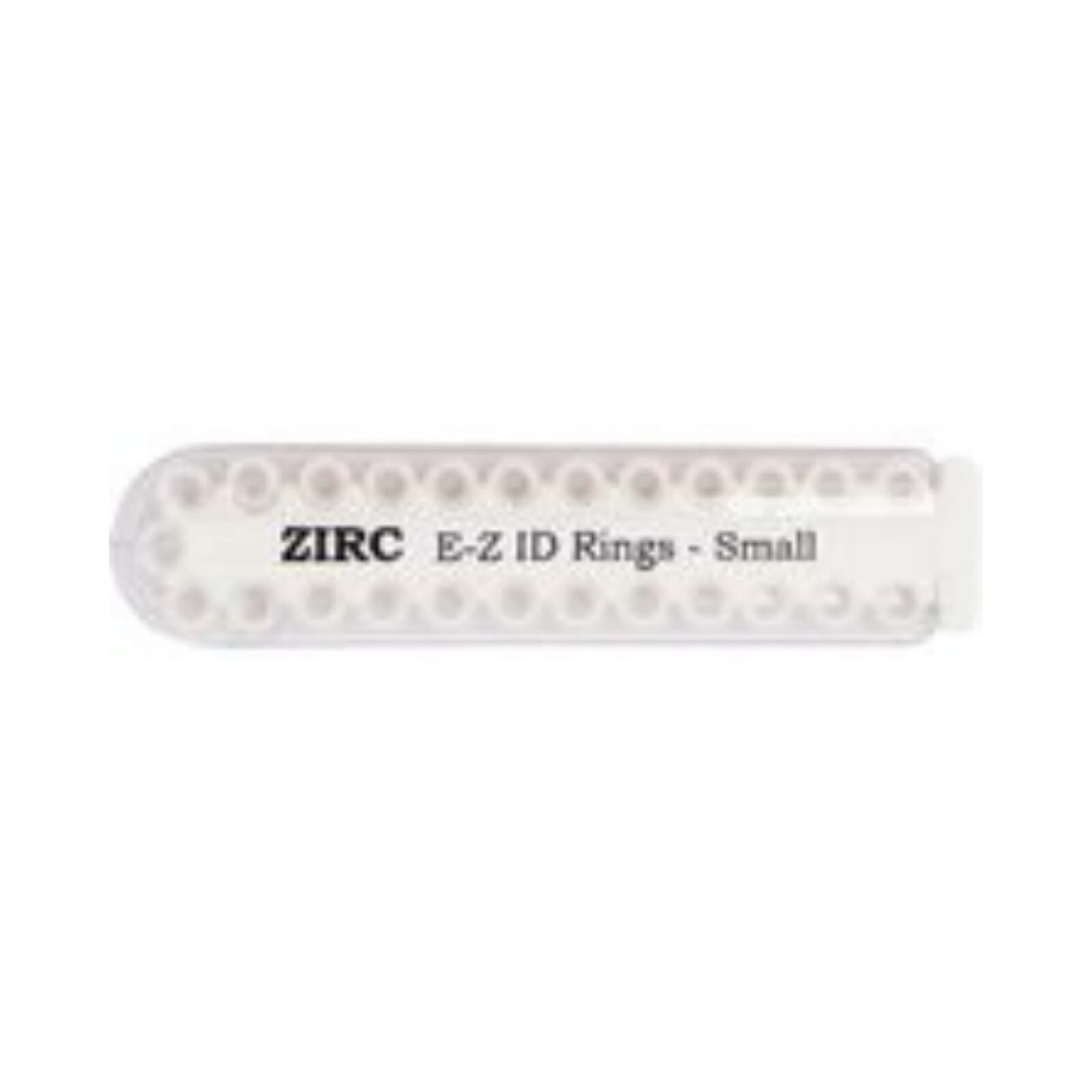 Zirc E-Z ID Rings, Small, White, 1/8" Diameter, 25/Pack, 70Z100A thumbnail 2