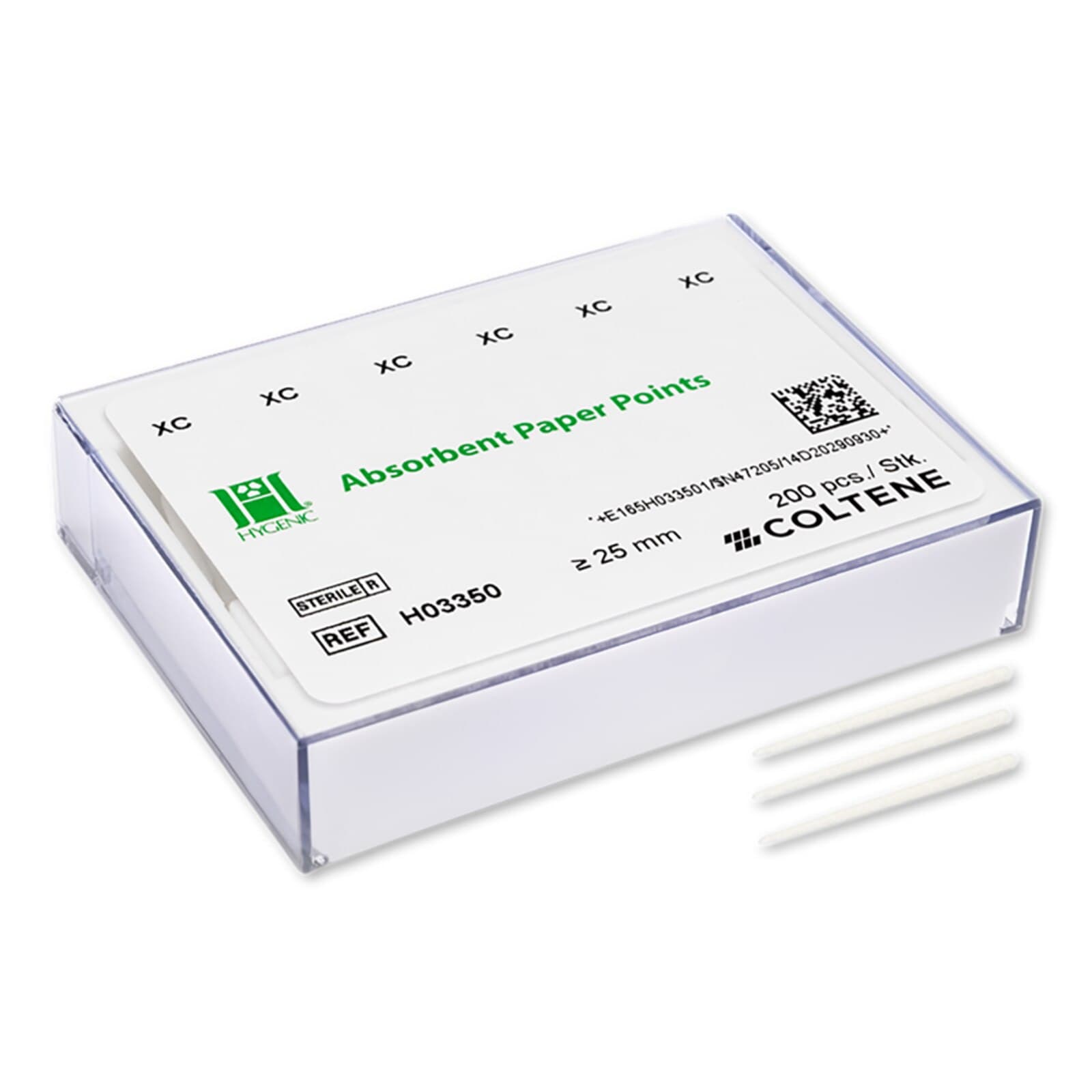 Hygenic Ster-I-Cell Absorbent Paper Points, White Conventional XC (Extra-Coarse), 200/Pk, H03350 thumbnail 2