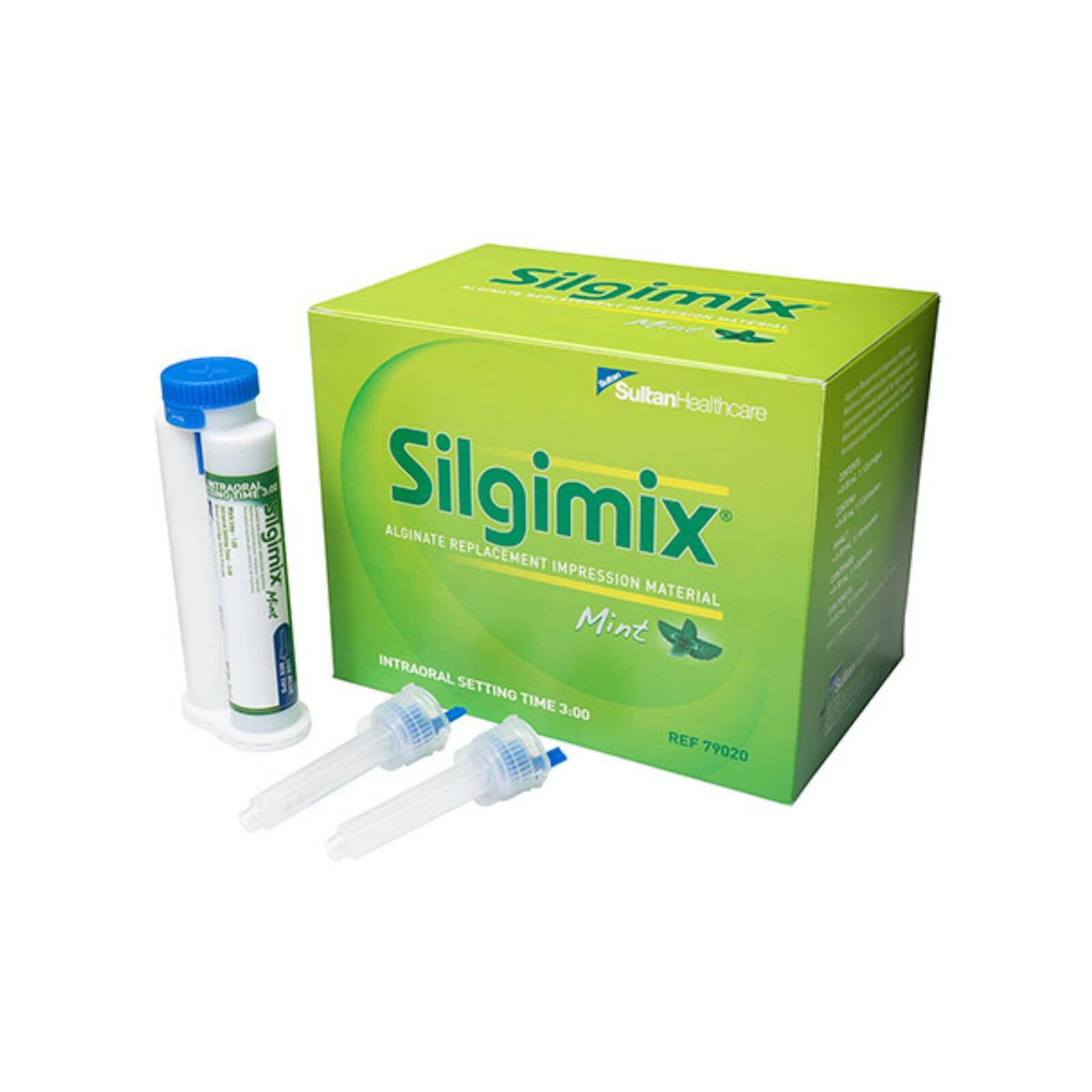 Silgimix Alginate Replacement Impression Material, 50 ml, 1:1 Cartridge, Mint, 8/Pk, 79020 thumbnail 2