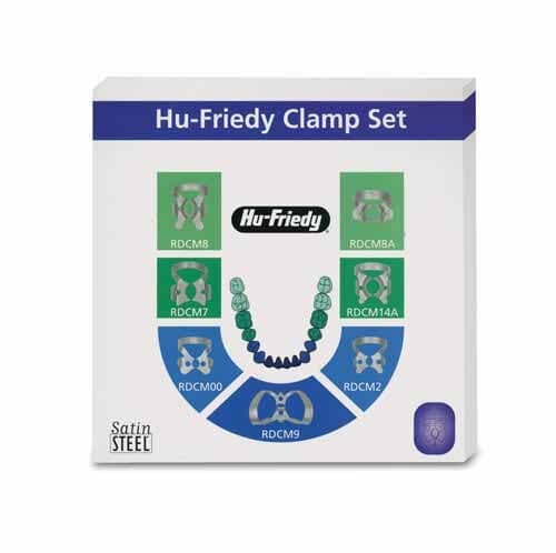 Hu-Friedy Rubber Dam Clamp Set, Satin Steel, 7/Pk, RDCSET7 thumbnail 3