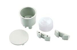 DCI International Vacuum Canister Kit, Gray, Bracket Mounted, 2 HVE & 1 SE, 1-7/8" Collector Screen, 1/Pk, 5860 thumbnail 6