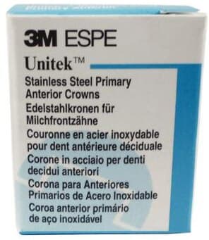 3M Unitek Stainless Steel Primary Anterior Crown, Upper Left Central, Size 2 (UL2), 5/Box, 907002 thumbnail 8