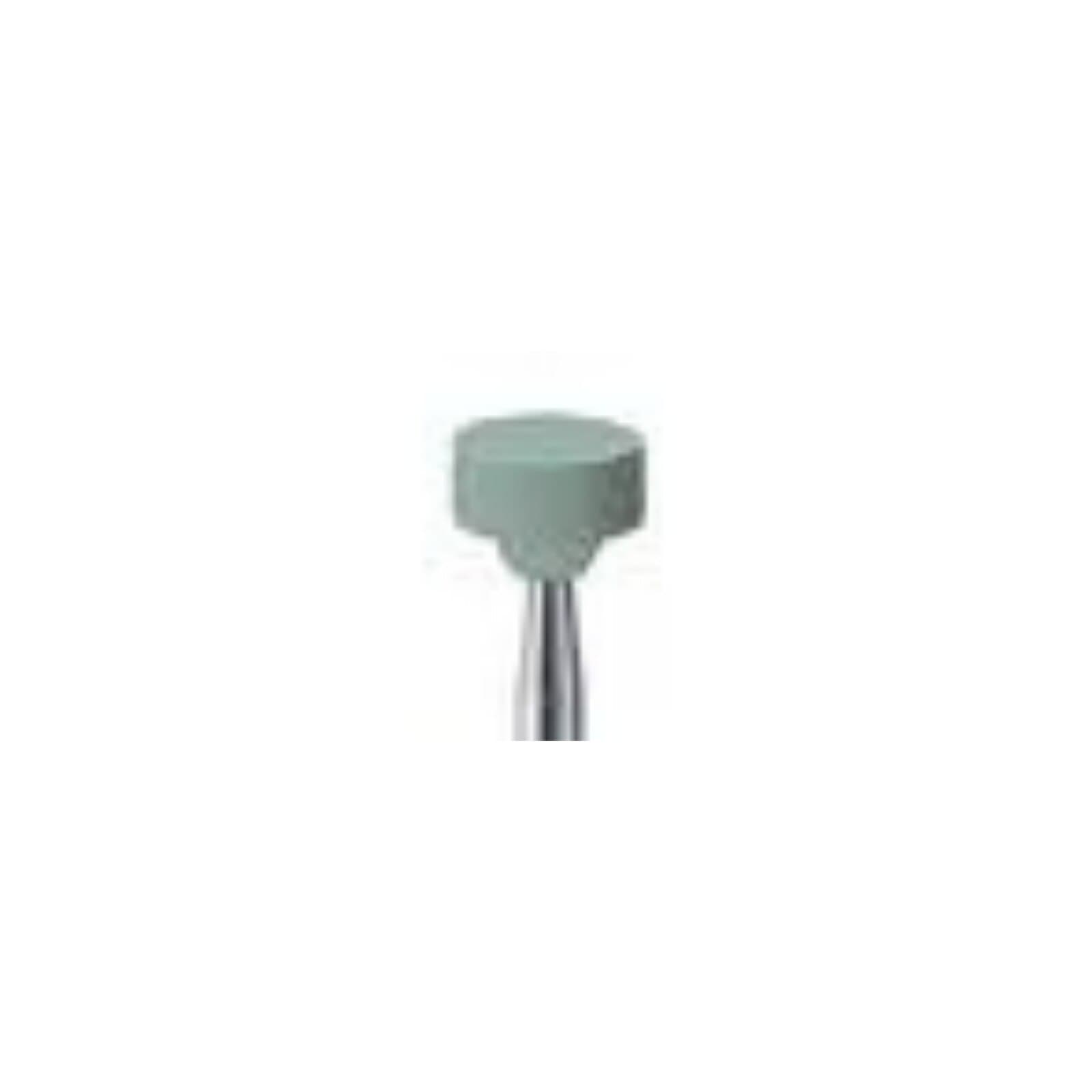 NTI Green Stone Abrasive Small Round Disc, HP, Fine, 2.5mm Length, 6.0mm Diameter, 12/Pkg, GF622-HP thumbnail 2