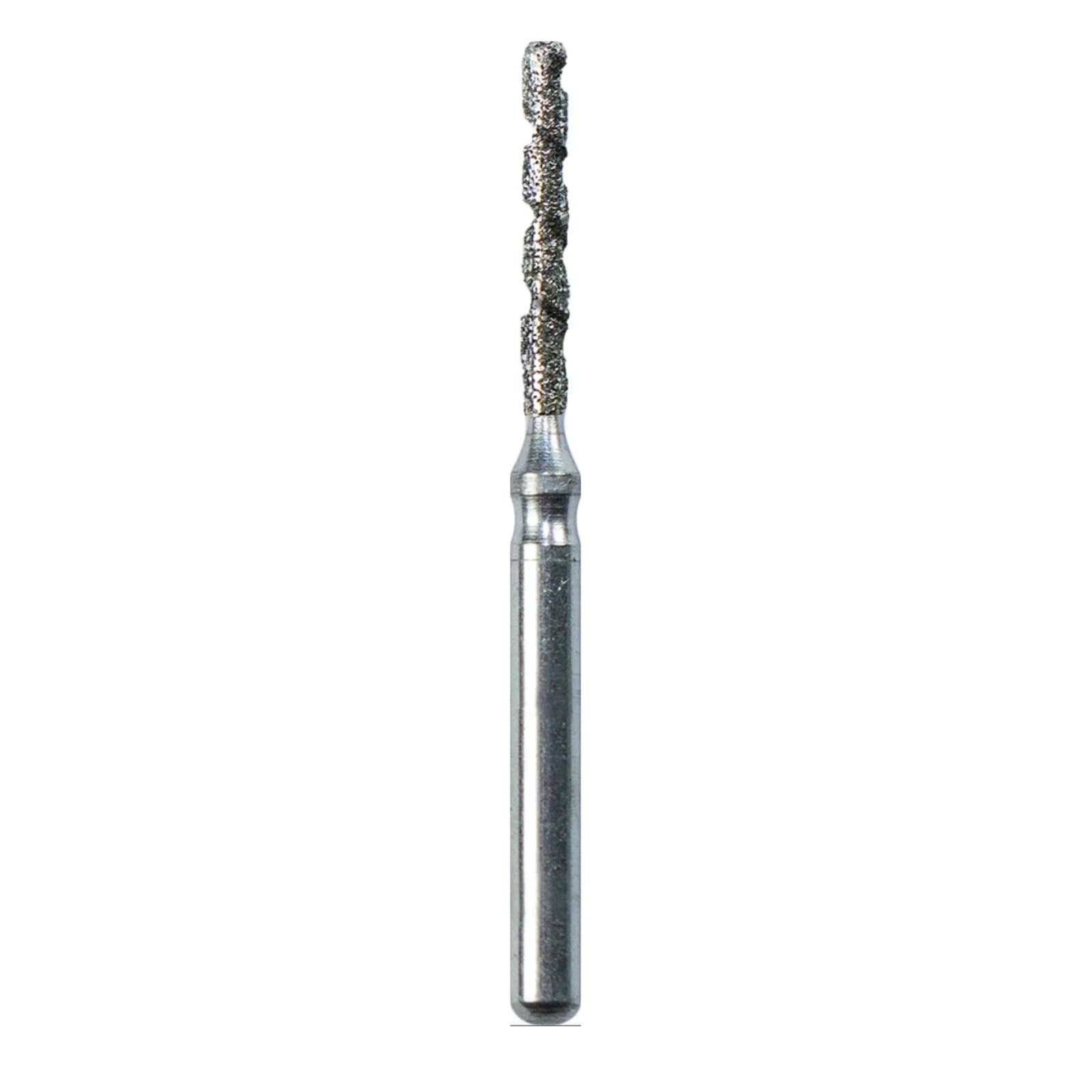SimpliCut Sterile Single-Use Diamond Bur, Round End Cylinder, Spiral, Medium Grit, Friction Grip, KS1-T-D, 25/Pkg thumbnail 2