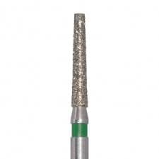 Meisinger Multi-Use Diamond Bur, Friction Grip, Tapered Flat End, 847G, 1.8 mm, Coarse, Green, 5/Pk, 847G-018-FG thumbnail 4