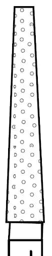 Two Striper Diamond Bur, FG, Flat-End Taper, 703.10F, 1.8 mm Major/1.1 mm Minor Diameter, Fine, Red, 5/Pk, 2015377 thumbnail 7