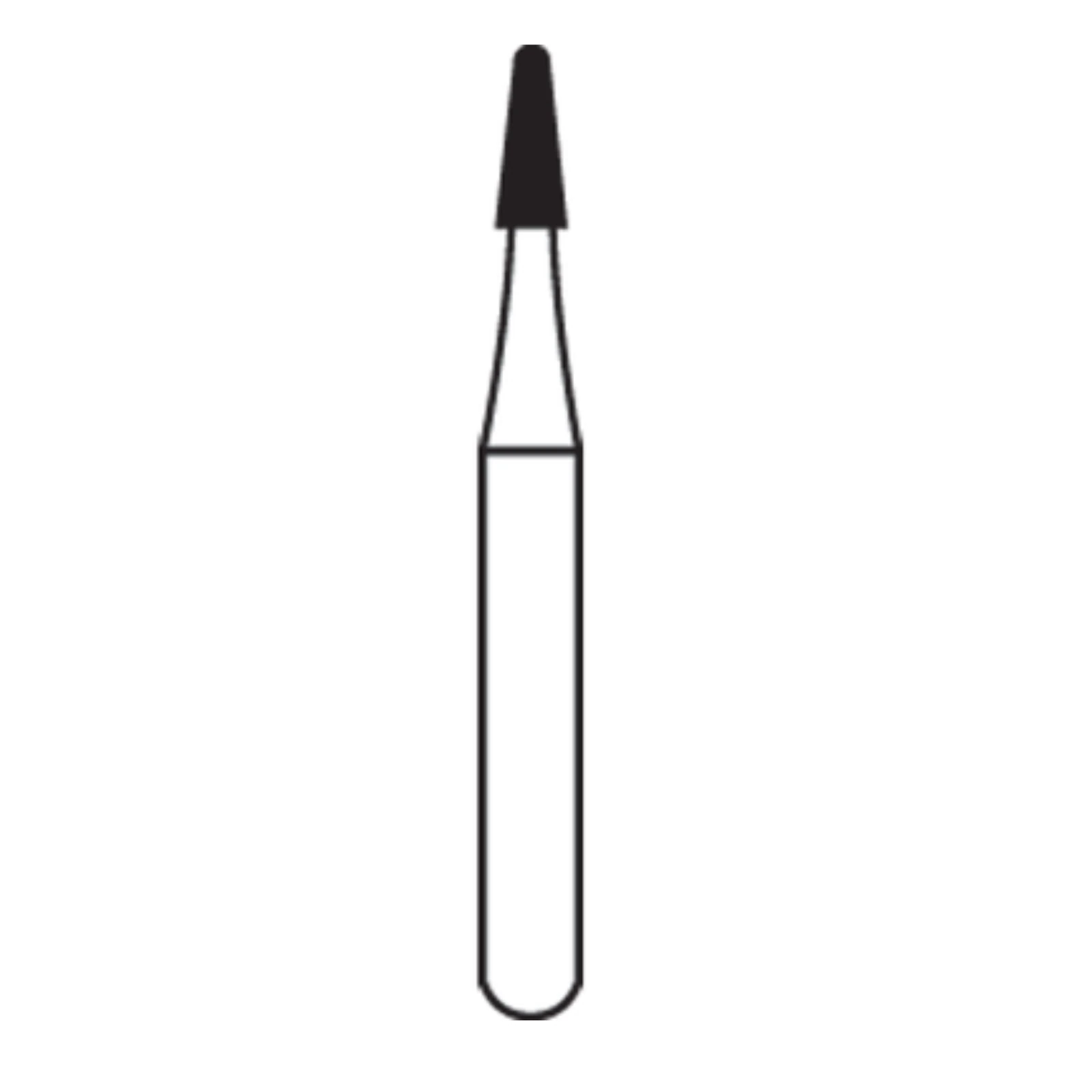 Alpen® Carbide Bur FG #702L Long Cross Cut Tapered Fissure, 1.6 mm Diameter, 10/Pkg - Alpen® Carbide Burs FG Tapered Fissure Crosscut # 702L Pkg/10 - Image 1