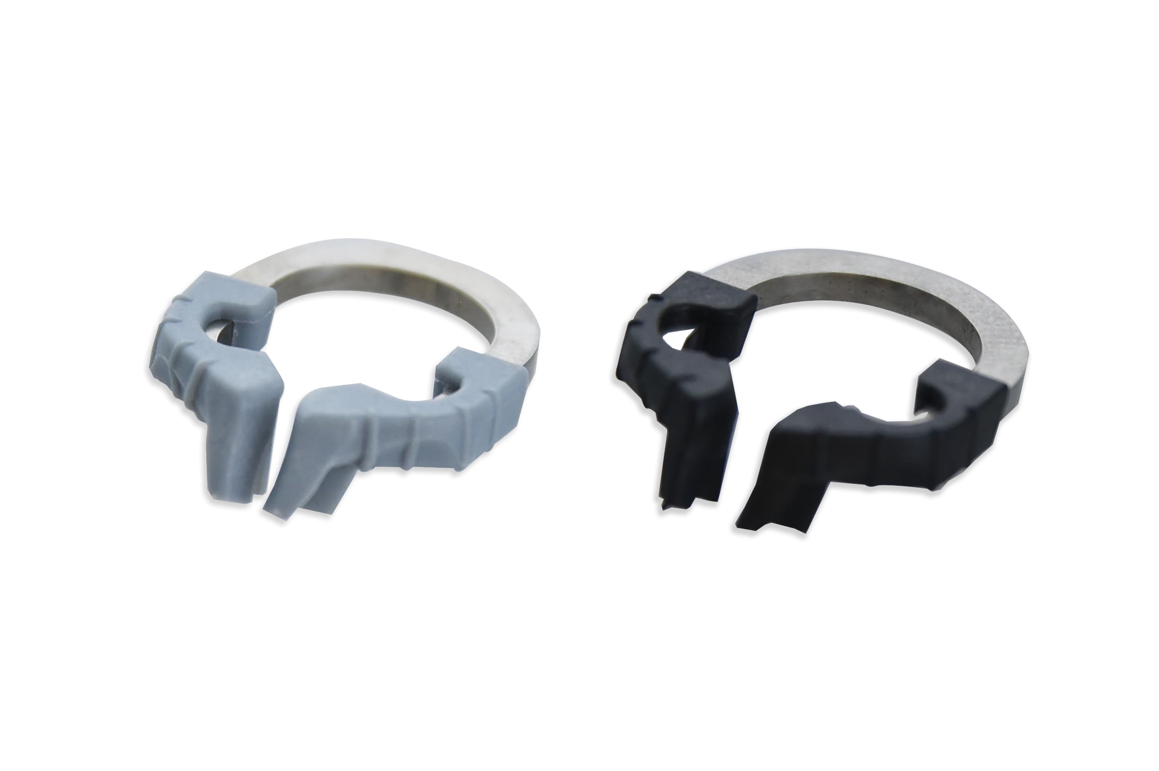 iMatrix Sectional Matrix System Ring Refill, 1 x Black Standard Ring, 1 x Grey Narrow Ring, 2/Pk, PM-R1 - iMatrix™ Sectional Matrix System Ring Black/Grey Refill Pkg/2 - Image 1