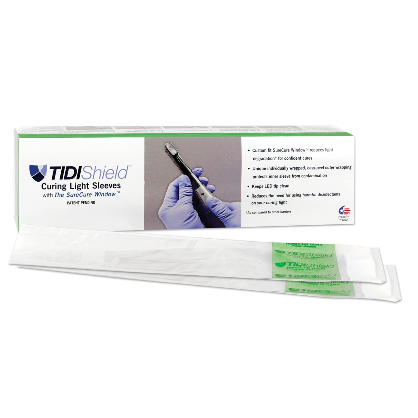 TIDIShield Curing Light Sleeve, Custom Fit for SDI Radii Plus, Latex Free, 100/Box, 21106 thumbnail 8