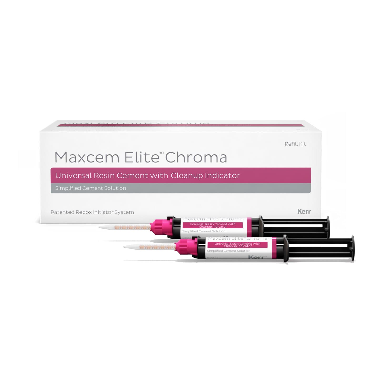 Maxcem Elite Chroma Universal Resin Cement Refill, Yellow, 5g Dual Syringes, 2/Pk, 36302 thumbnail 13