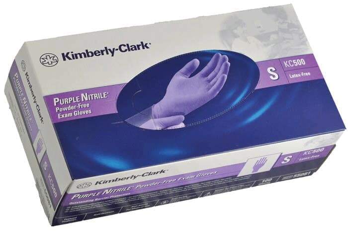 Purple Nitrile Dental Exam Gloves, Powder-Free, Extra Large, 90/Box, 53434 thumbnail 2