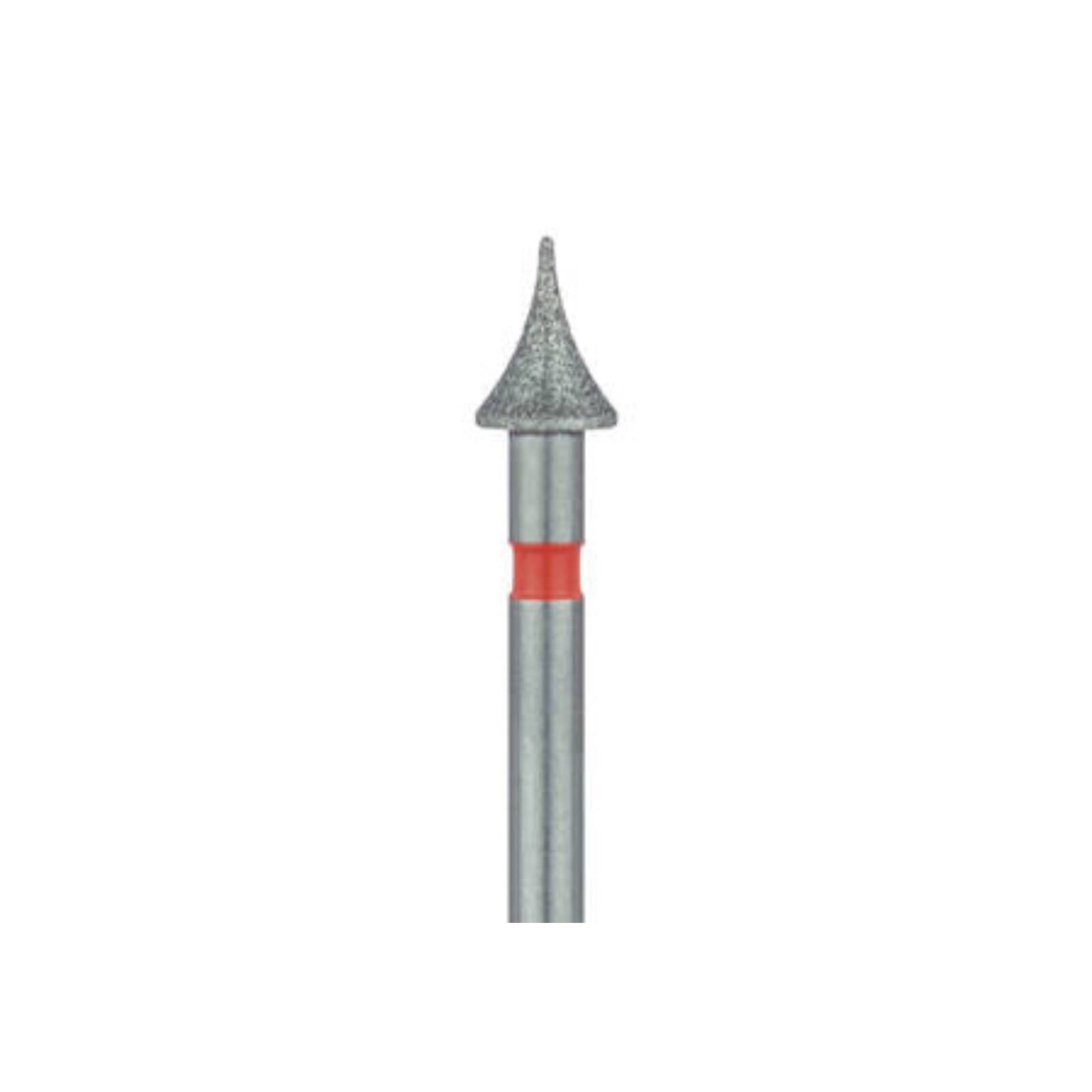 Meisinger Multi-Use Diamond Bur, Friction Grip, Interproximal, Mosquito Shape, Fine Grit (Red), 3.1 mm Head, 5/Pk, 820F-031-FG thumbnail 4