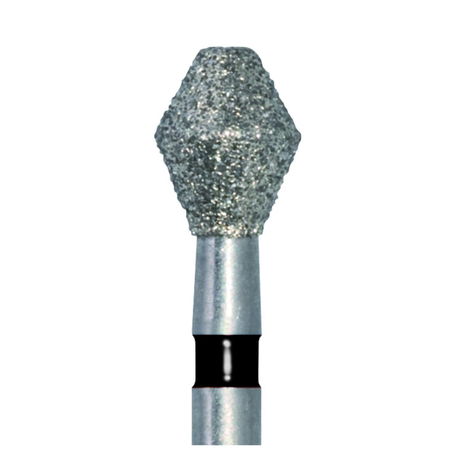 Meisinger 811H-033-FG Diamond Bur, FG, Super Coarse, Black, Barrel, 3.3 mm Head Diameter, 4.0 mm Head Length, 5/Pkg thumbnail 3