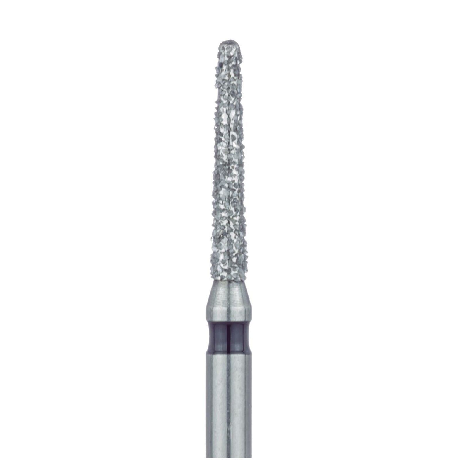 Meisinger 847H-014-FG Diamond Bur, Super Coarse, Flat End Taper, Friction Grip, 1.4 mm Head Diameter, 8.0 mm Head Length, 5/Pkg thumbnail 3