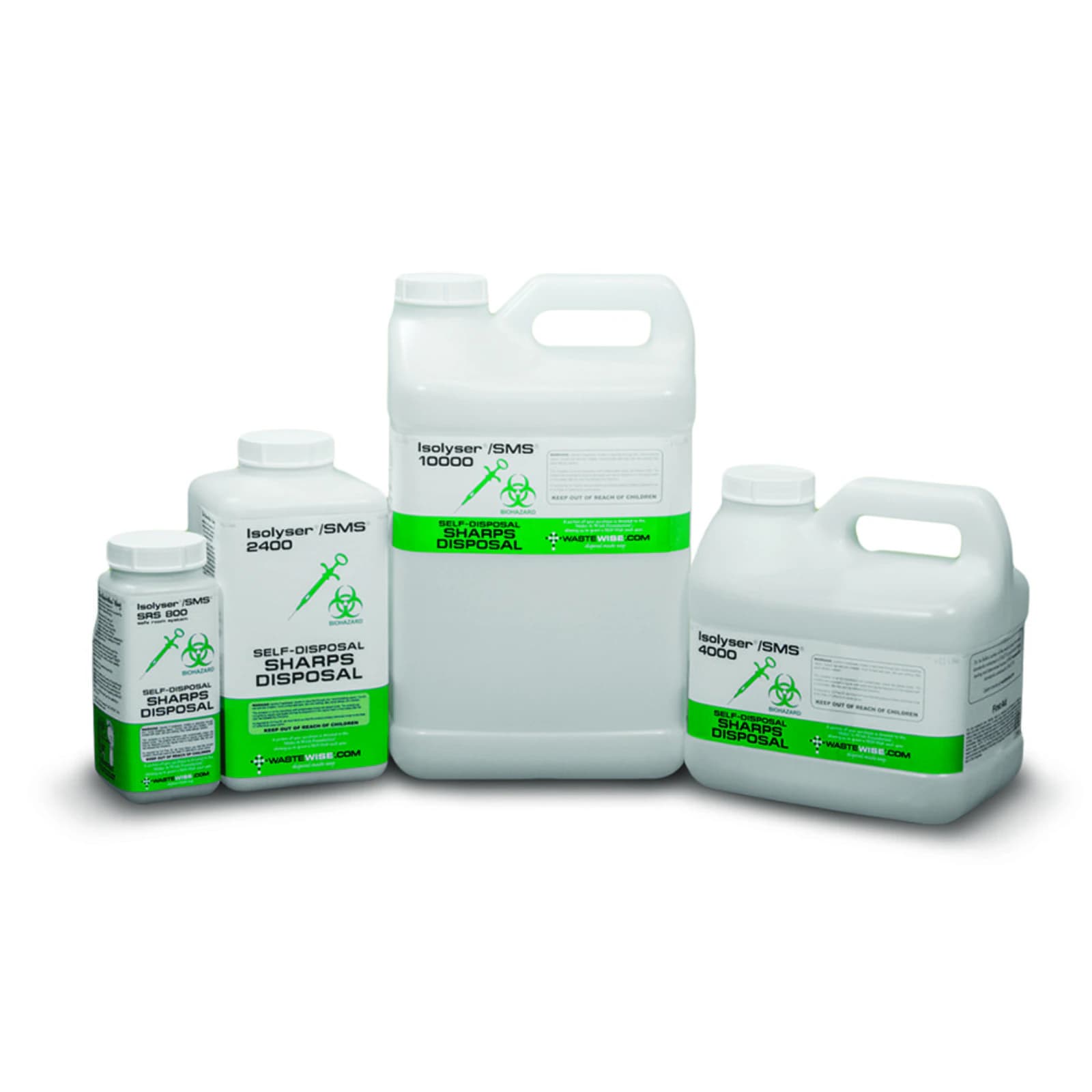 Isolyser SMS 2400 Sharps Self-Disposal System, 3 Liter (0.8 Gallon), White, SMS2400 thumbnail 10