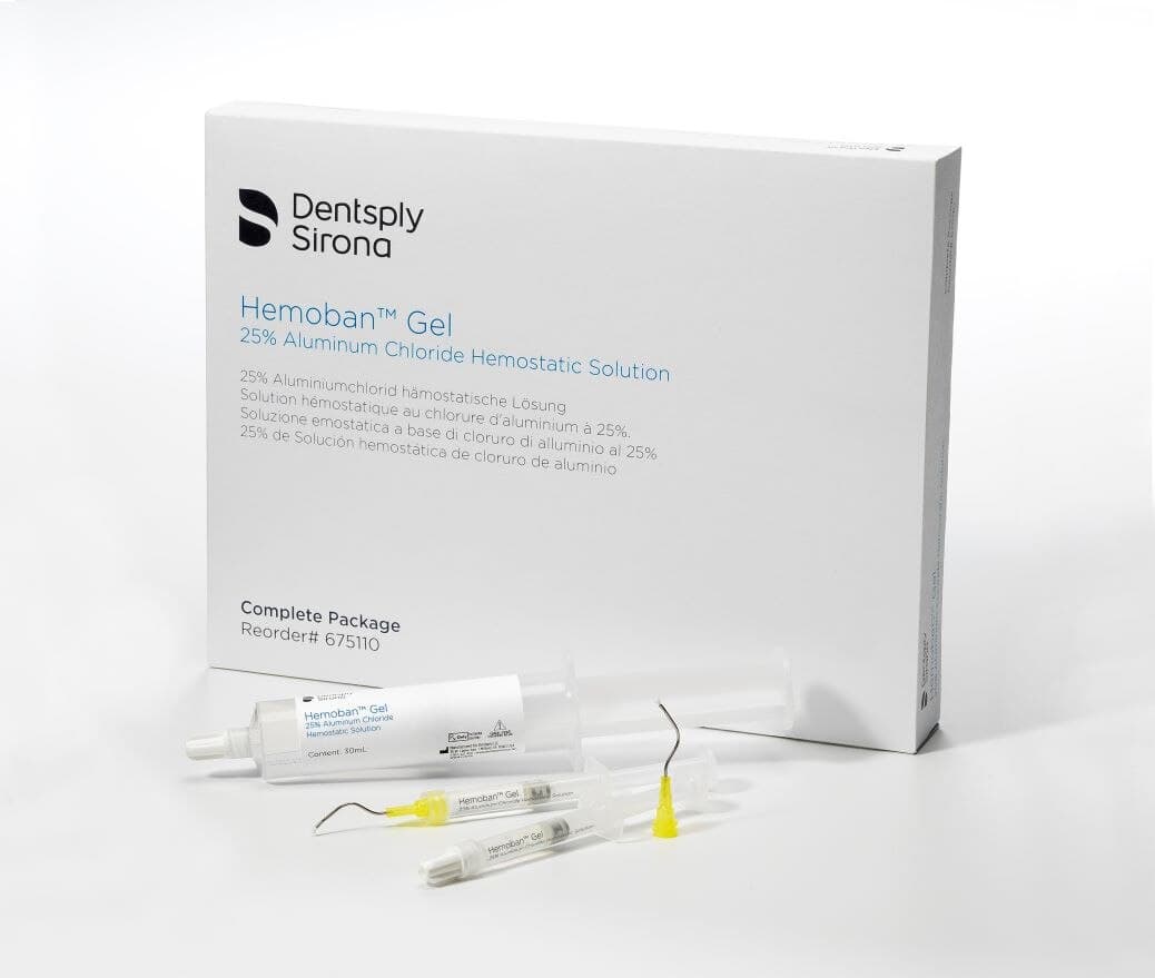 Hemoban Gel Complete Package, 25% Aluminum Chloride Hemostatic Solution, 30mL Syringe with 20 Empty Syringes and Infusor Tips, 675110 thumbnail 2