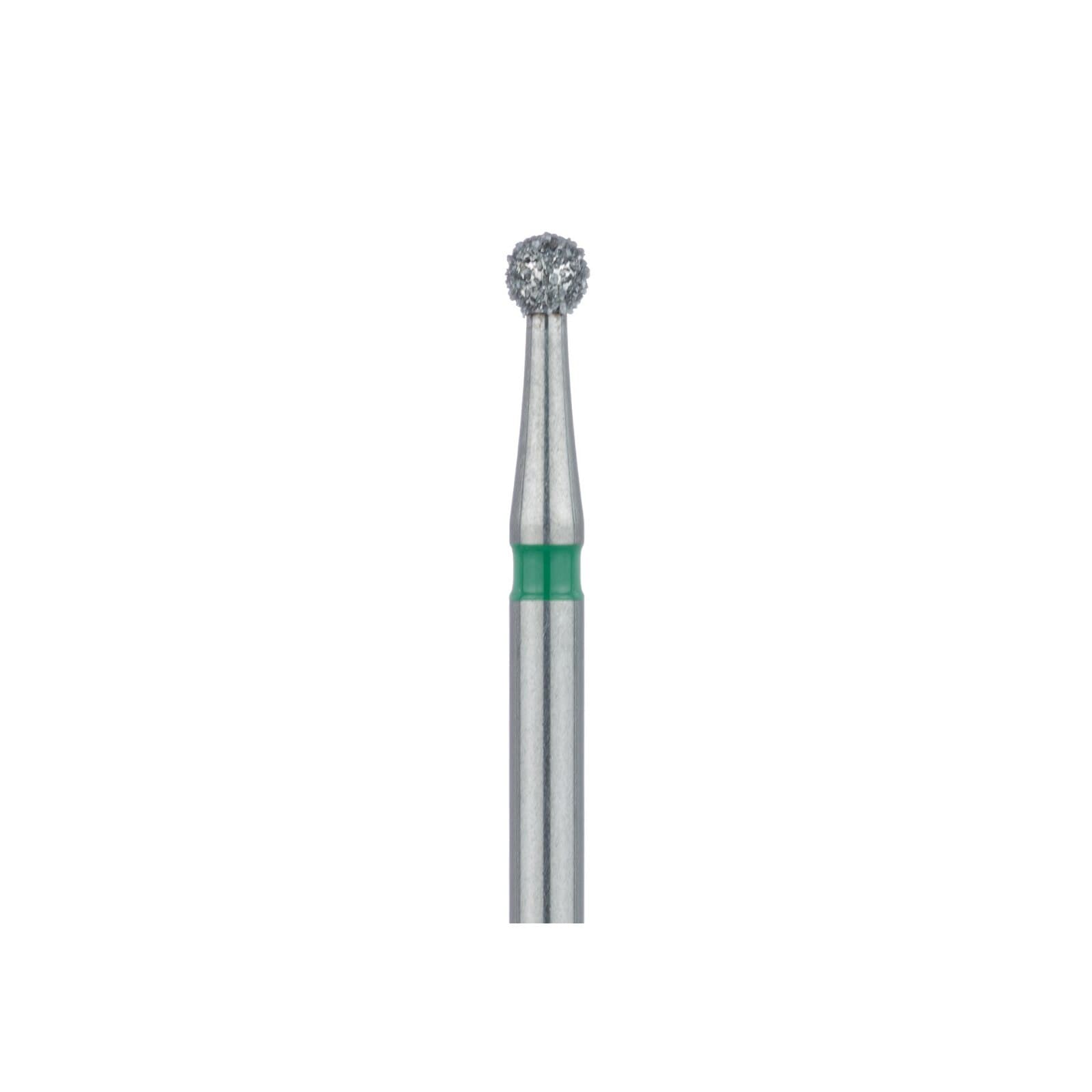 Meisinger 801G-018-SU FG Surgical Diamond Bur, Round, Coarse (Green), 1.8 mm, 5/Pack thumbnail 2