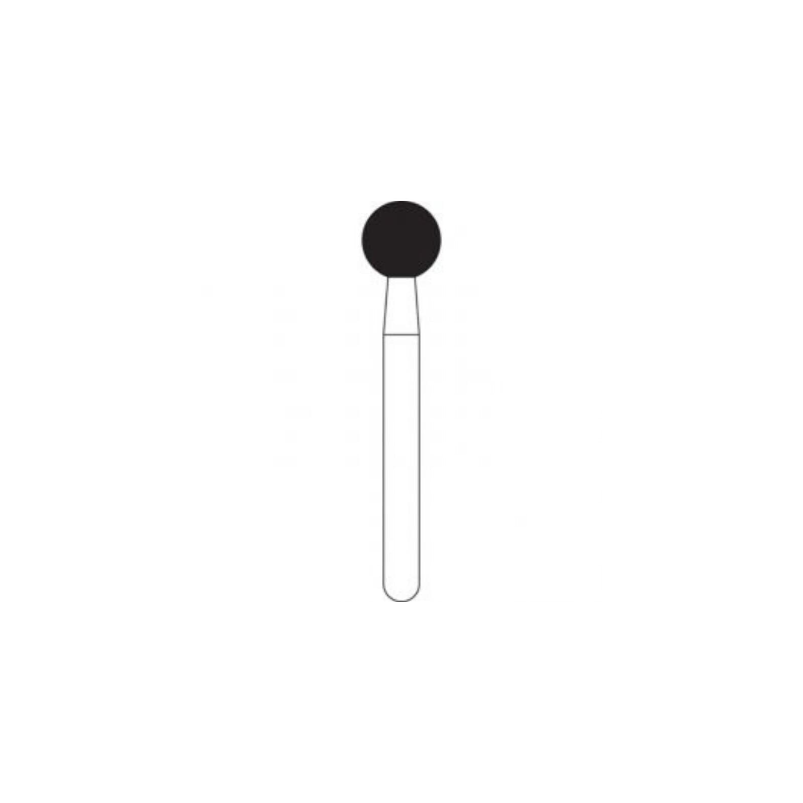 NTI HP Diamond Bur, Round, Medium Grit, #801-035, 3.5 mm Head, Gray, M801-035HP thumbnail 2