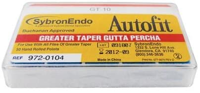 Kerr AutoFit GT Greater Taper Gutta Percha Points, 0.10 Taper, Size #10, 50/Pk, 972-0104 thumbnail 9