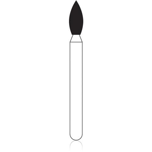 NTI Diamond Bur, FG, Football, #SC379-018, 1.8 mm, Super Coarse, Black, 5/Pk thumbnail 3