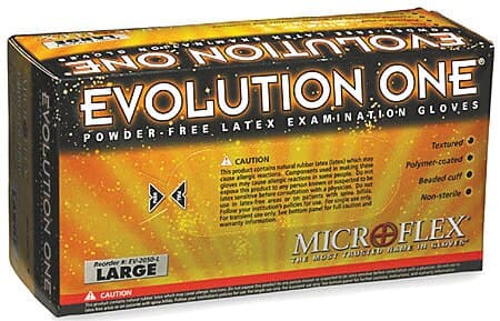Evolution One® Latex Exam Gloves, Powder Free, Non-Sterile, Textured, Extra Large, Natural, 100/Box, EV-2050-XL thumbnail 8