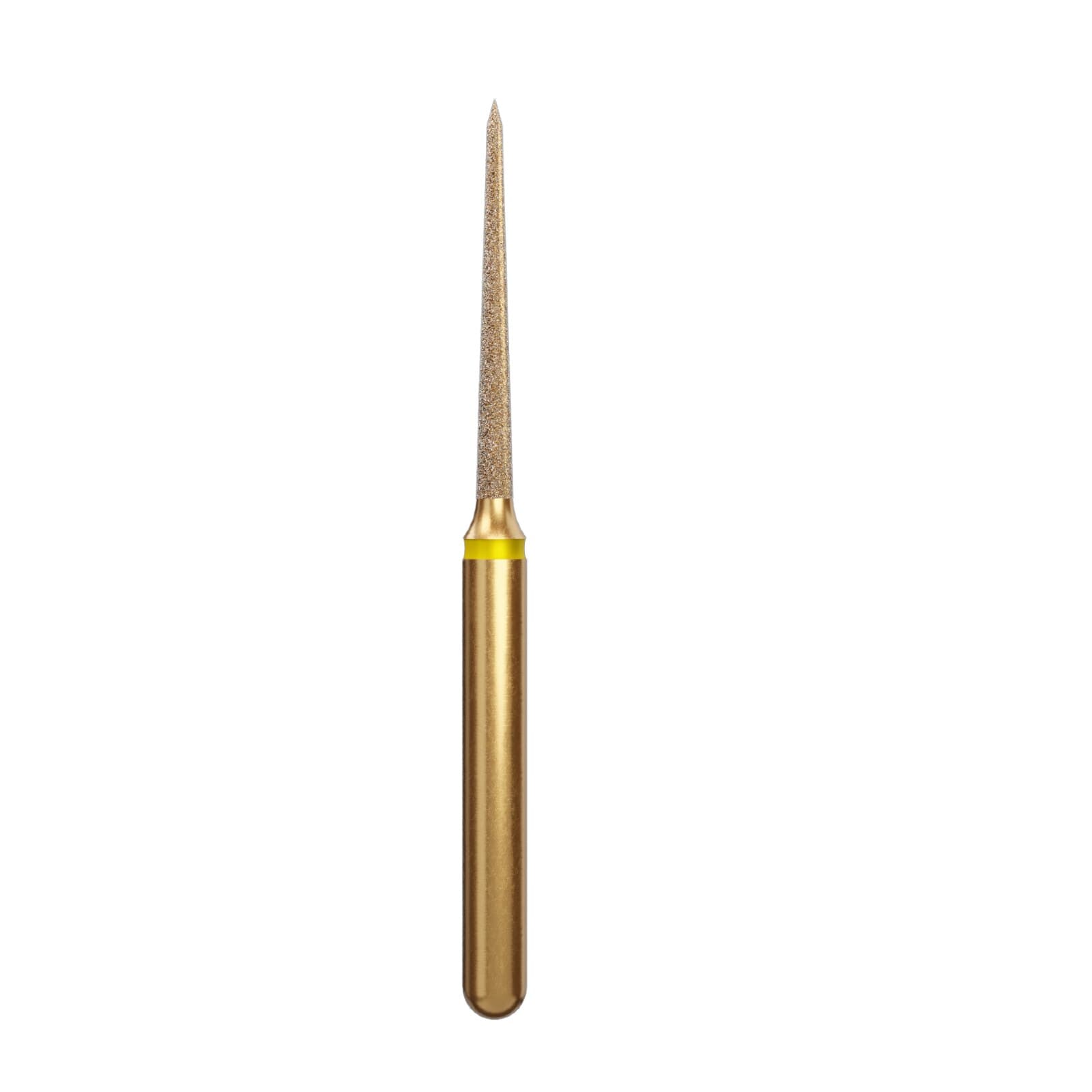 Alpen Multi-Use Diamond Bur, FG, Flame #859, 1.0 mm, Extra Fine, Yellow, 5/Pk, R859EF010FG thumbnail 2