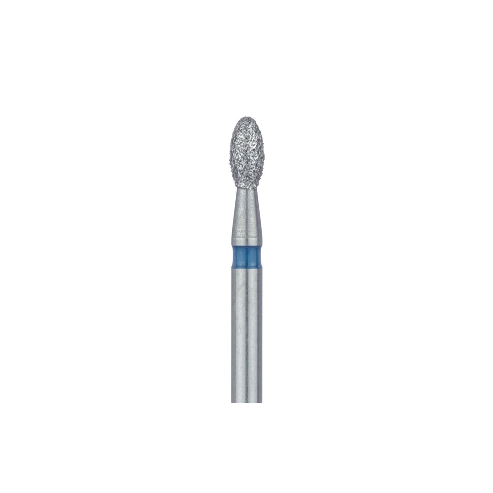 Meisinger 833-016-FG Medium Diamond Bur, Football/Egg Shape, Friction Grip, 1.6 mm Head Diameter, Blue Ring, 5/Pk thumbnail 3