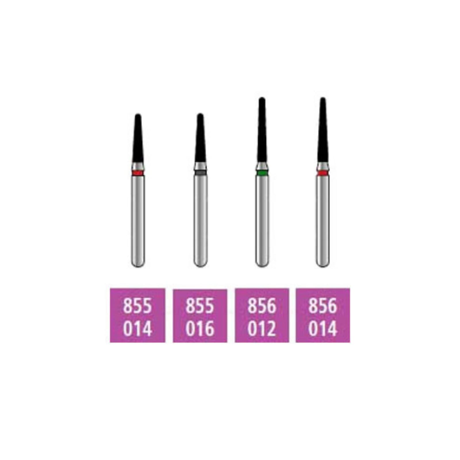 Alpen x1 Single-Use Diamond Bur, FG, Flame #863-012C, Coarse, Green, 1.2 mm, 25/Pk, X863C012 thumbnail 2