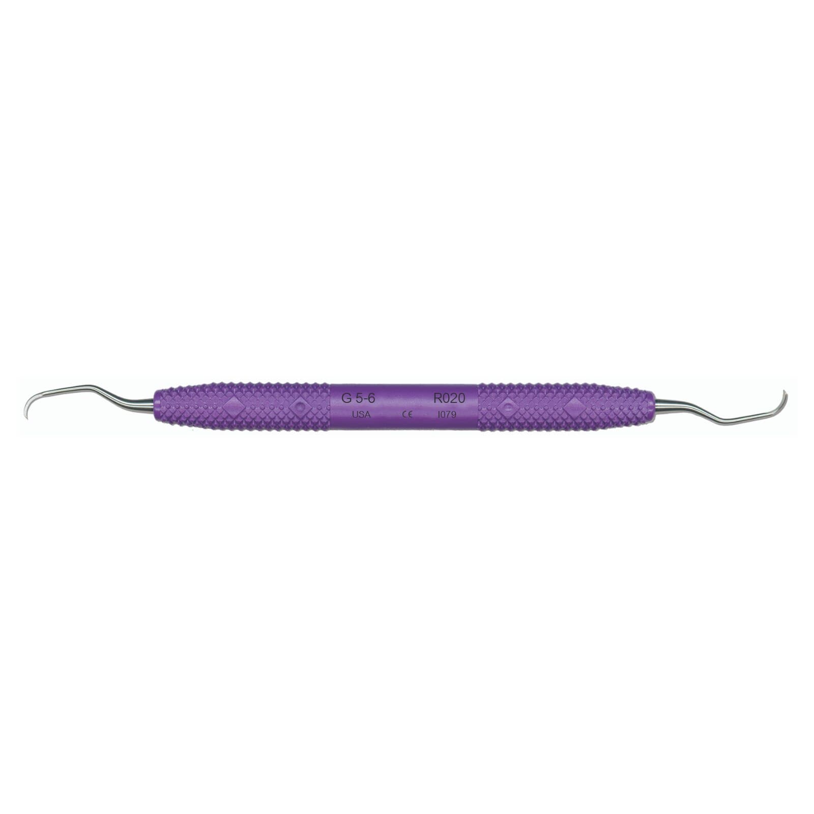 PDT Amazing Gracey 5/6 Curette, Double-Ended, Purple Resin Handle, R020 thumbnail 7