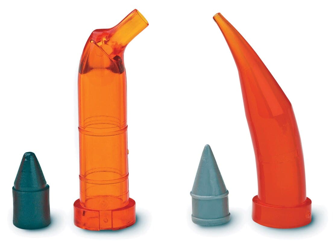 AccuDose High Viscosity Tubes and Plugs, PhotoBloc Orange Tube with Black Plug, 500/Pk, 280023 thumbnail 3