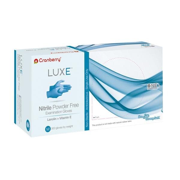 Cranberry LUXE Nitrile Exam Gloves, Powder Free, Non-Sterile, Large, Azure Blue, 300/Box, CR3668 thumbnail 11