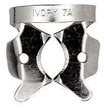 Ivory Rubber Dam Clamp, Winged, #7A, Large Lower Molar, Stainless Steel, 50057330 thumbnail 2