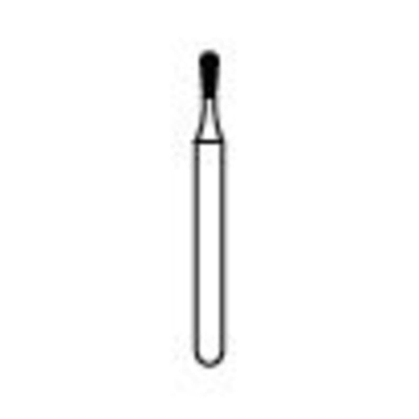 NTI Diamond Bur, FG, Pear, #C830-010, 1.0 mm, Coarse, Green, 5/Pk, C830-010 thumbnail 3