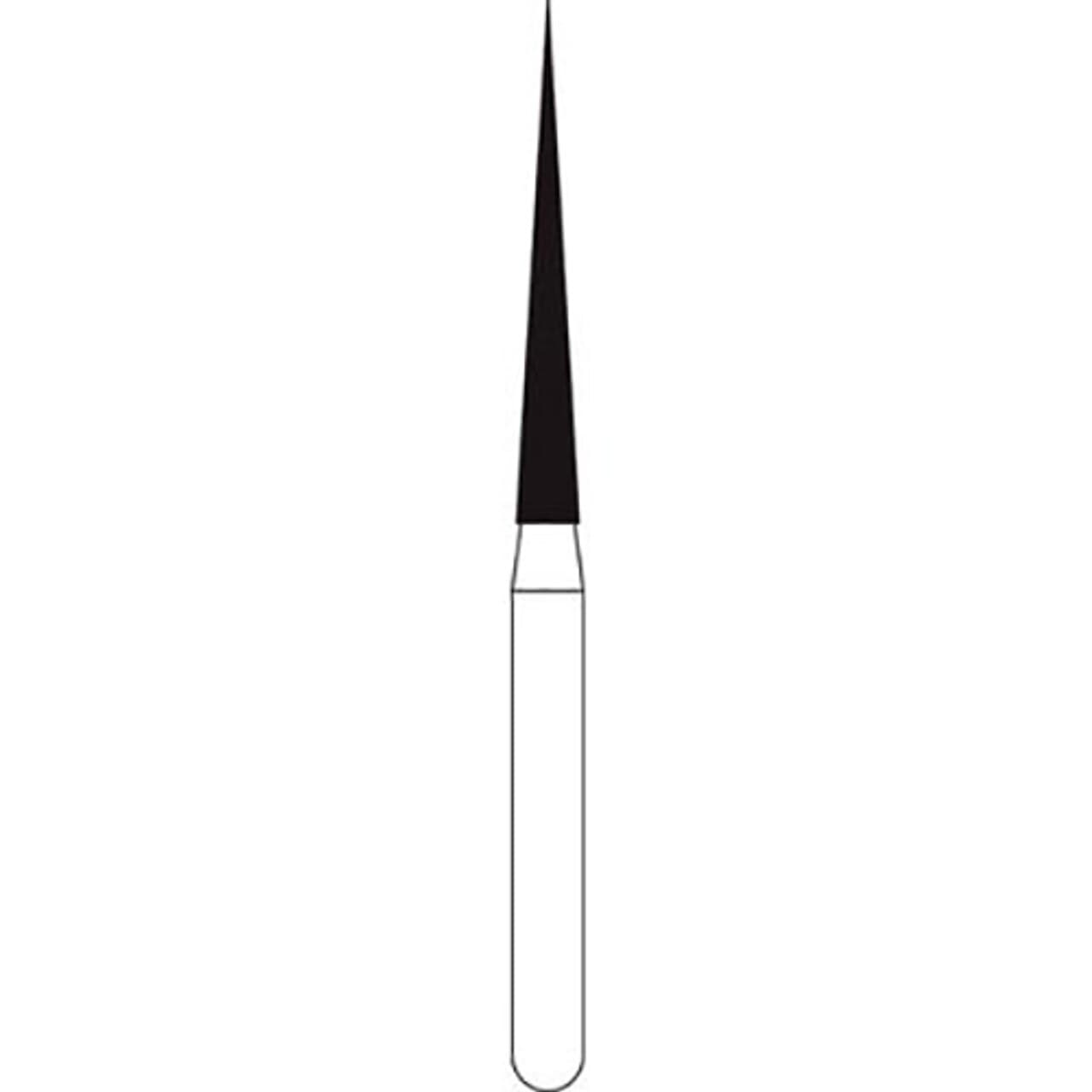 NTI FG Diamond Bur, Coarse, Long Needle, #859L-014, 1.4 mm Diameter, 11.5 mm Length, Friction Grip, 5/Pkg, C859L-014 thumbnail 2