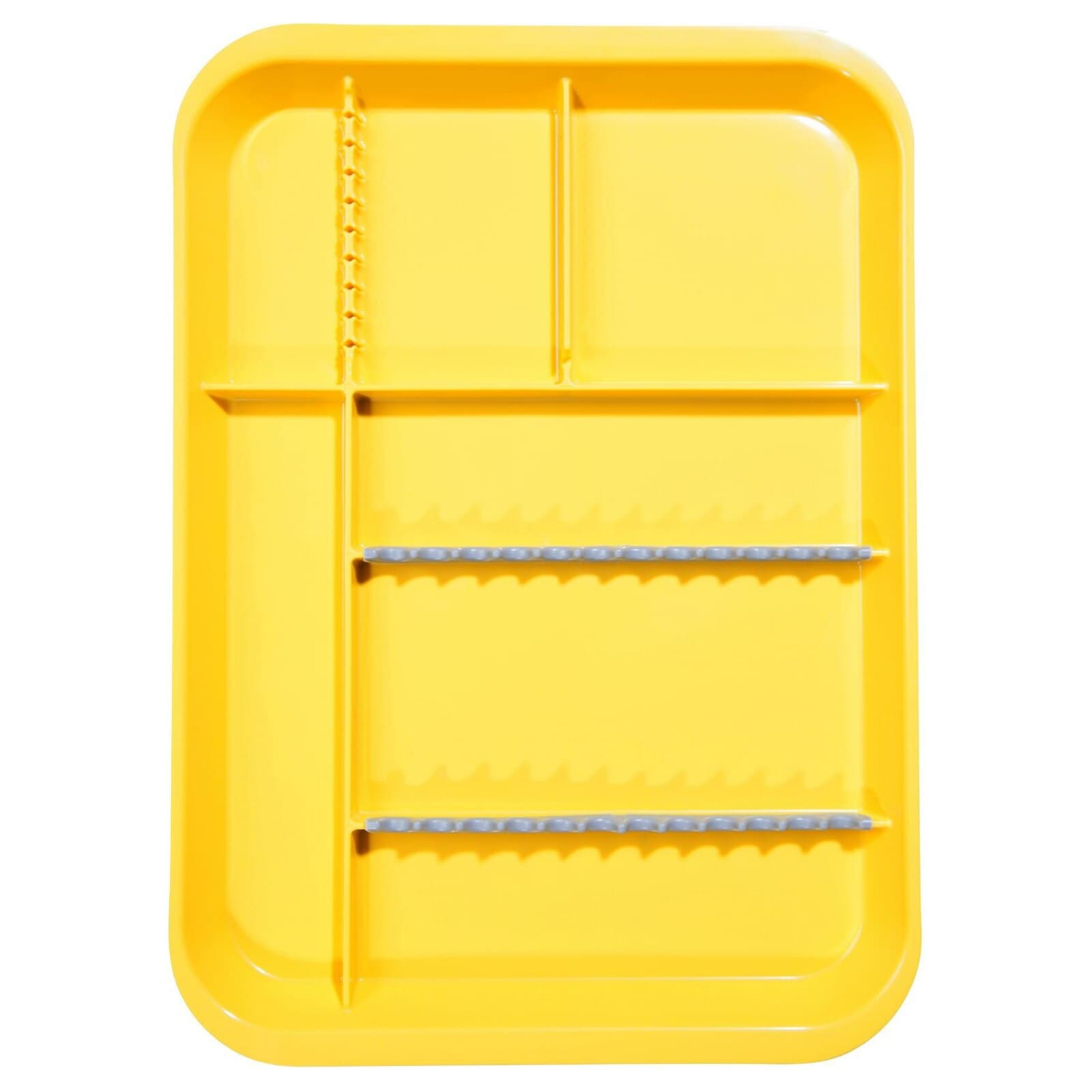 Zirc B-Lok Divided Setup Tray, Size B (Ritter), Neon Yellow, 13-3/8" x 9-5/8" x 7/8", 20Z451O thumbnail 2