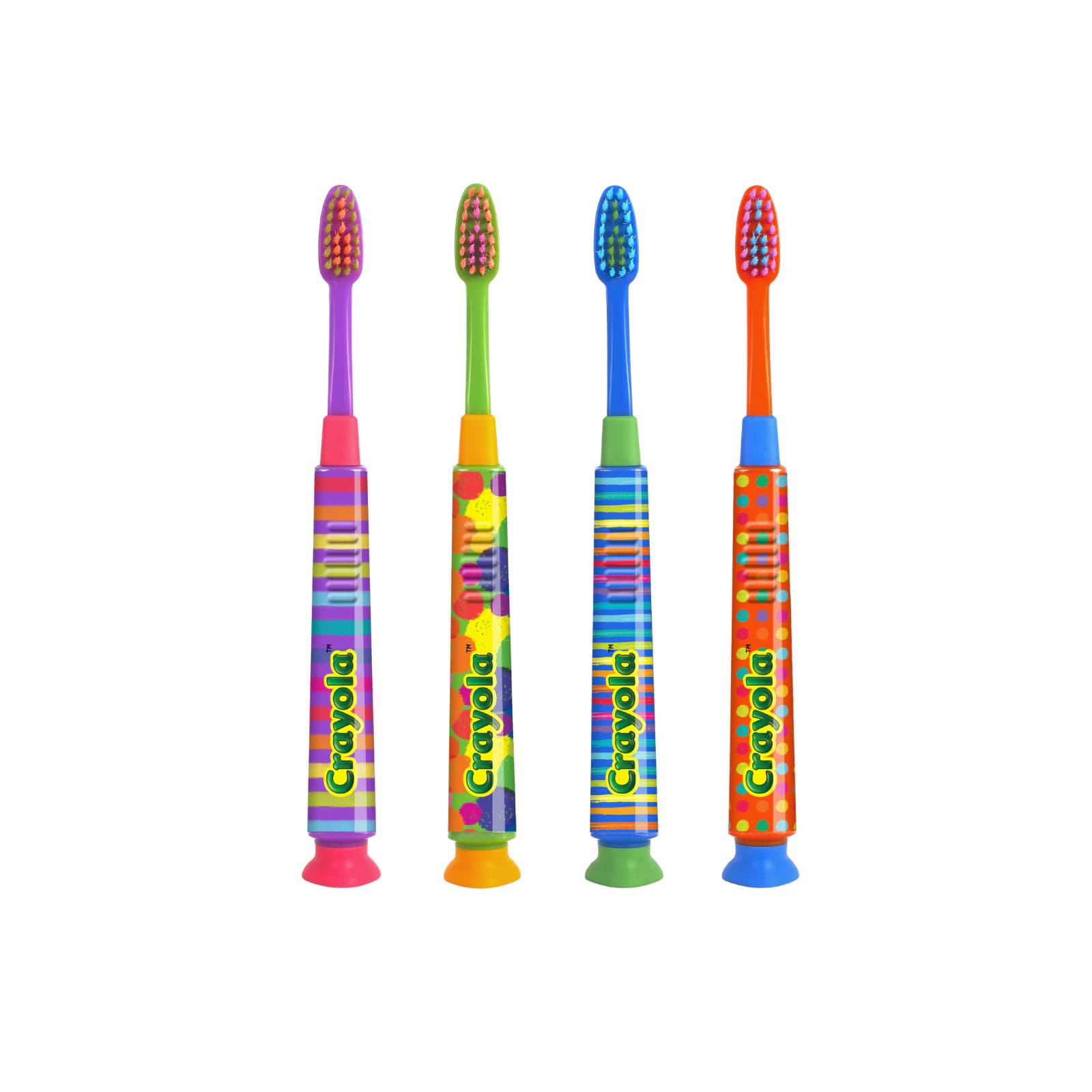 GUM Crayola Deep Clean Kids' Manual Toothbrush, Ultra-Soft Tapered Bristles, Compact Head, Assorted Colors, Ages 4-9, 12/Pk, 234P thumbnail 3